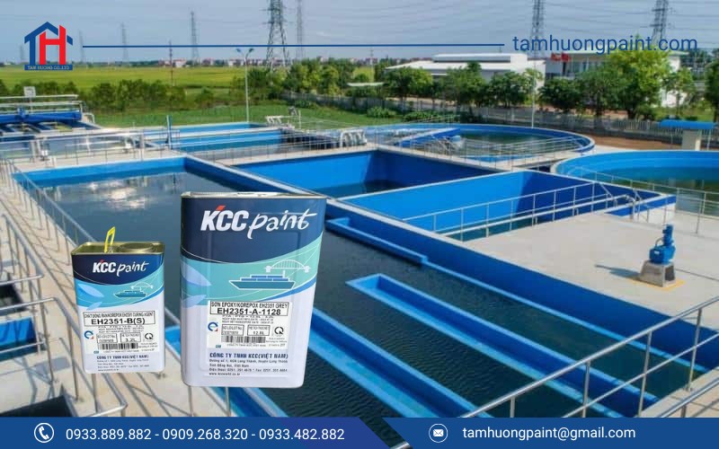 Sơn KCC EH2351 – Giải pháp chống thấm hàng đầu cho hồ nước thải