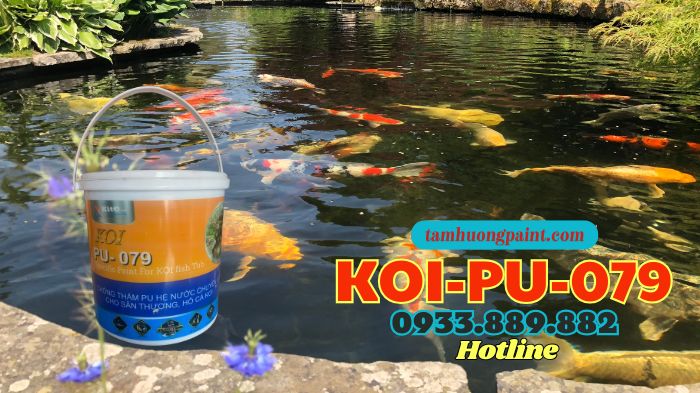 chống thấm sân thượng, hồ cá koi PU-079