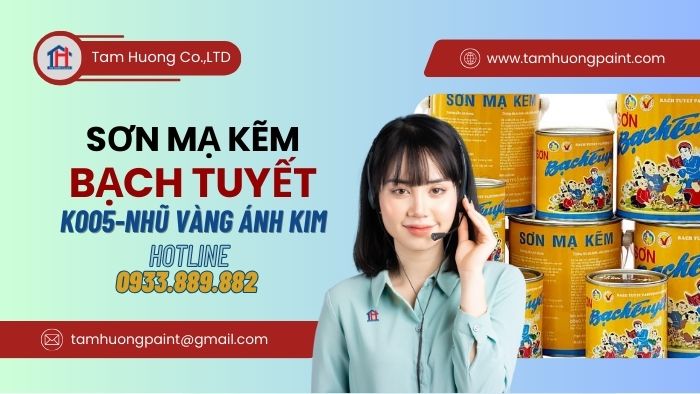 Báo giá sơn mạ kẽm Bạch Tuyết K005