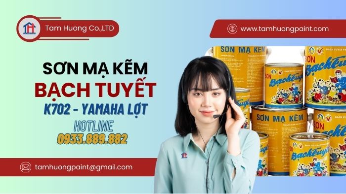 Báo giá sơn mạ kẽm Bạch Tuyết K702