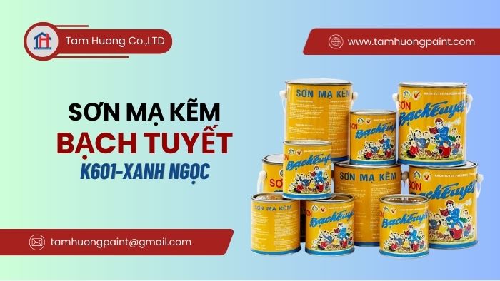 sơn mạ kẽm Bạch Tuyết K601 xanh ngọc