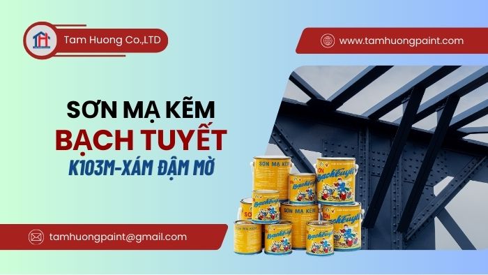Thông số kỹ thuật Sơn mạ kẽm Bạch Tuyết K103m 