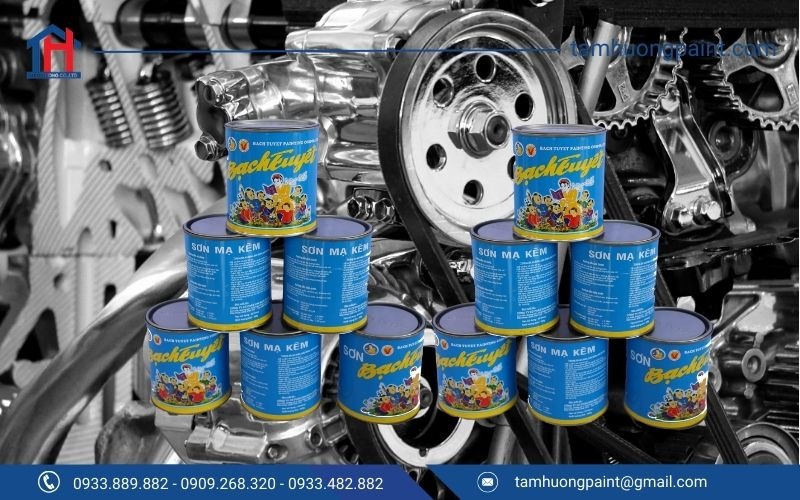 Sơn mạ kẽm Bạch Tuyết được ứng dụng rộng rãi trong nhiều lĩnh vực