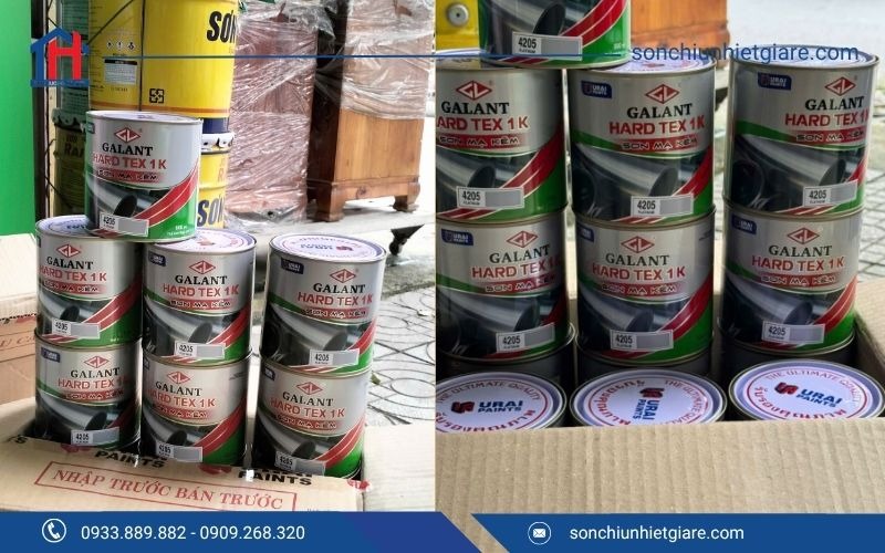 Ưu điểm của sơn Galant Hard Tex 1K là màng sơn có độ bám dính cao