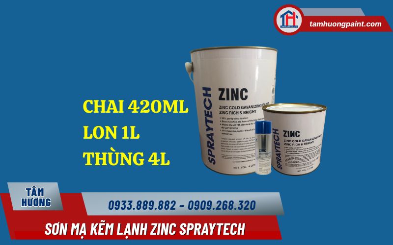 Ưu điểm sơn mạ kẽm lạnh Zinc Spraytech