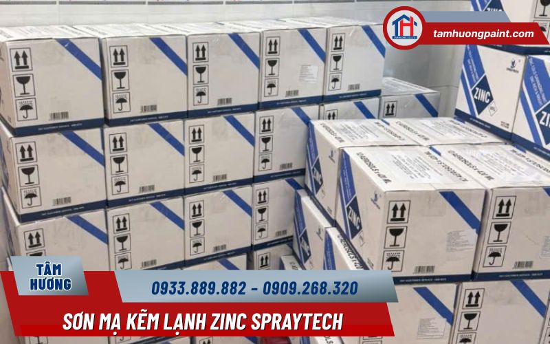 Đại lý Sơn mạ kẽm lạnh Zinc Spraytech Tâm Hương 