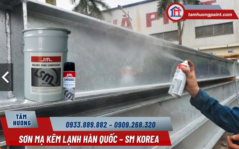 Hướng dẫn thi công sơn mạ kẽm lạnh Hàn Quốc