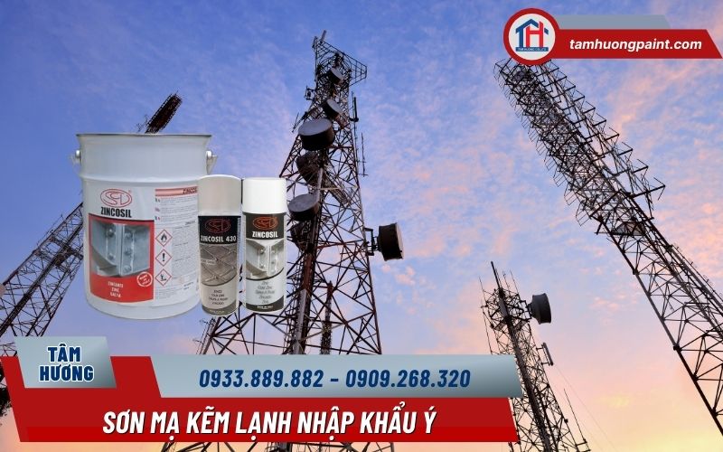 Ứng dụng sơn mạ kẽm lạnh nhập khẩu Ý