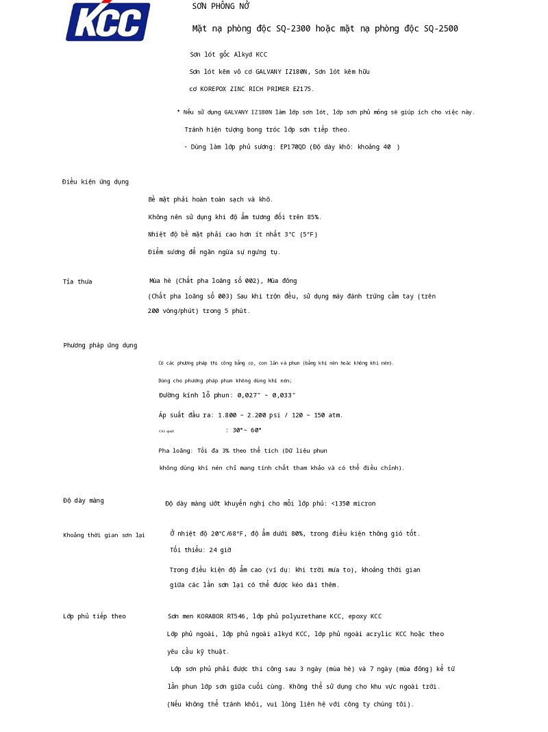 Thông số kỹ thuật FIREMASK SQ-2300| FIREMASK SQ-2500 002