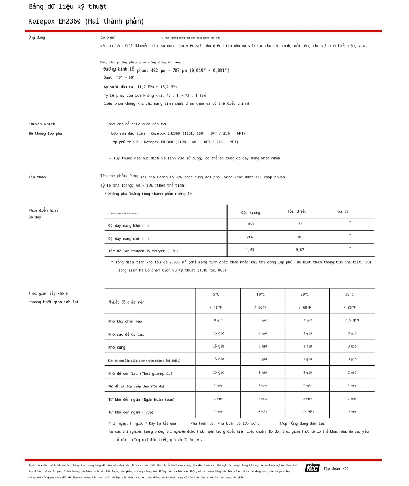 Thông số kỹ thuật EH2360 KCC (TDS EH2360) 002