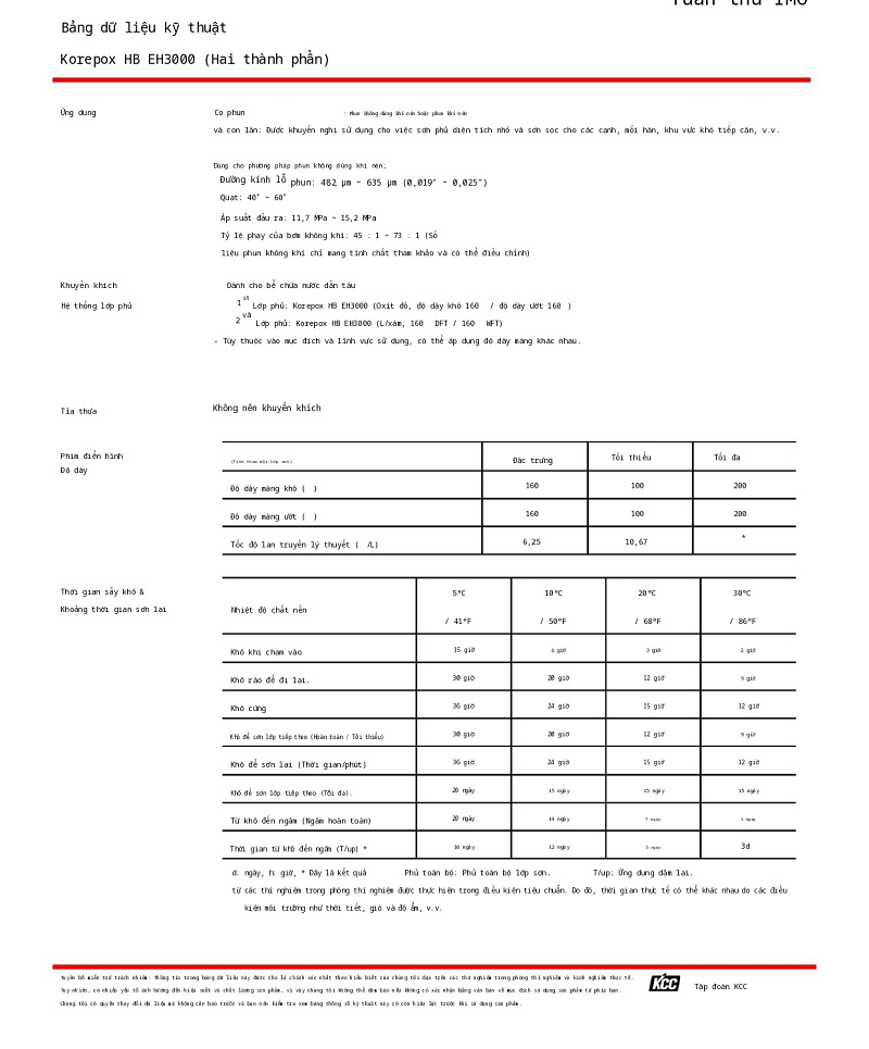 Thông số kỹ thuật EH3000 KCC (TDS EH3000) 002