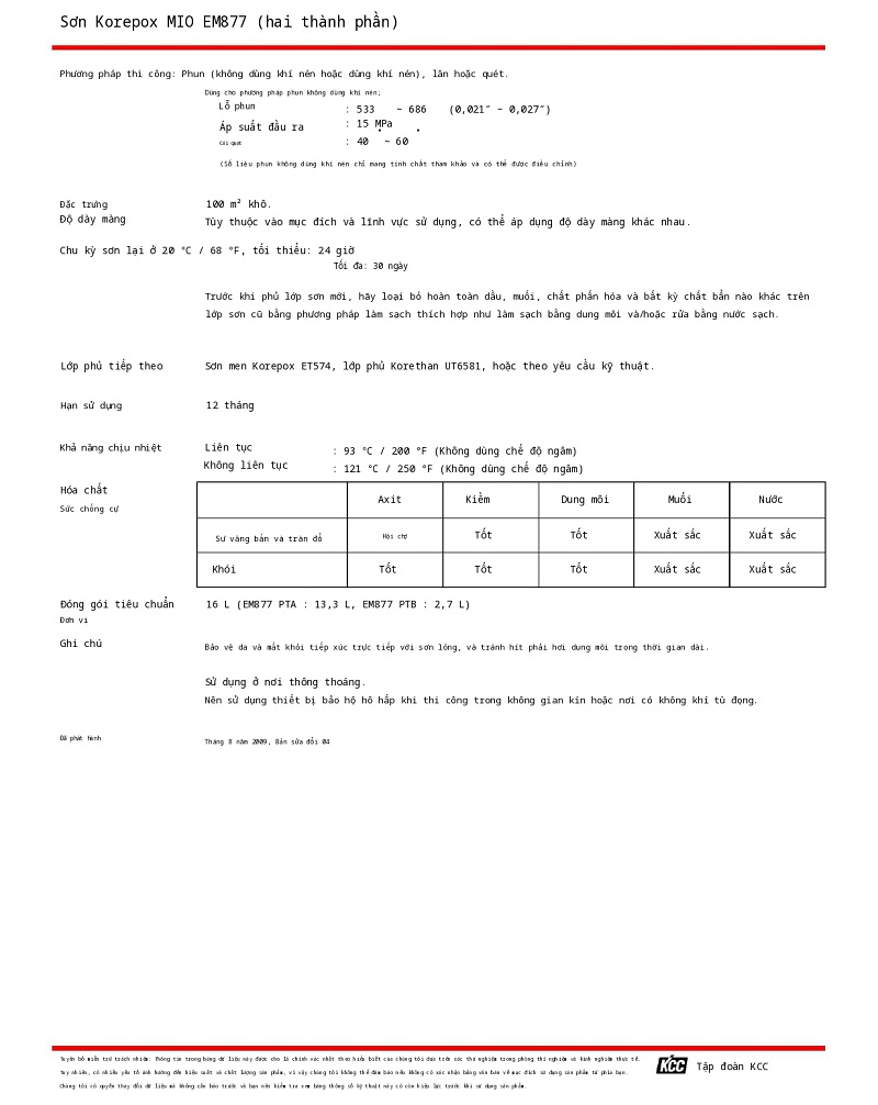 Thông số kỹ thuật EM877 KCC (TDS EM877) 002