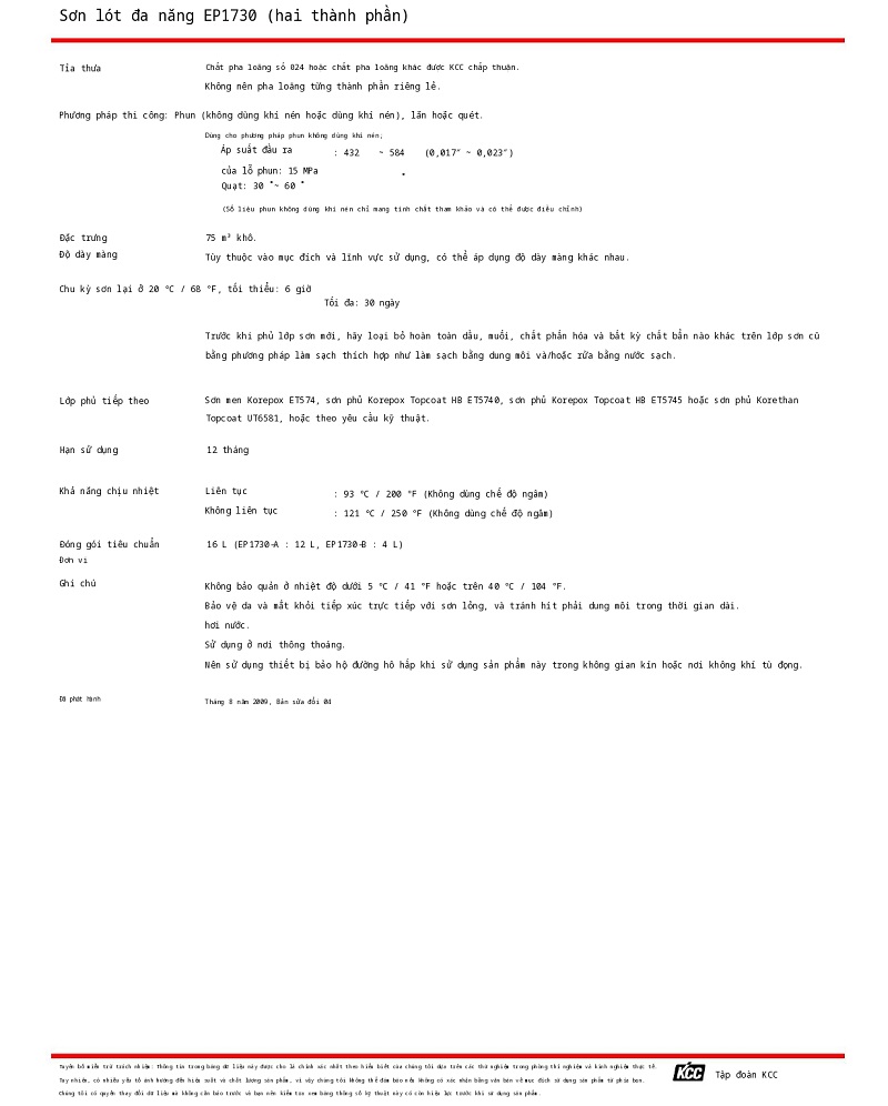 Thông số kỹ thuật EP1730 KCC (TDS EP1730) 002