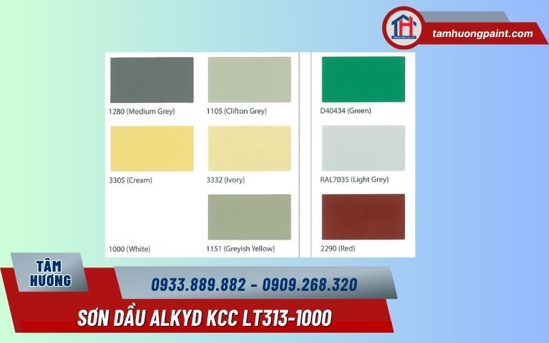 Vì sao nên chọn Sơn dầu KCC LT313-1000 màu trắng