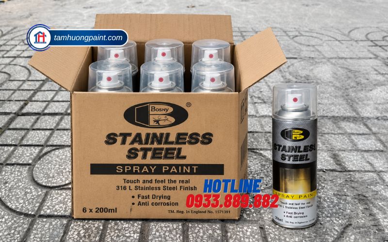 Khái niệm sản phẩm Sơn Stainless Steel B120 Bosny