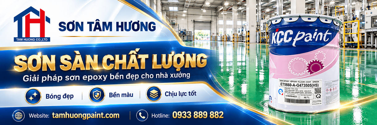 Banner dưới sơn sàn chất lượng tam huong paint