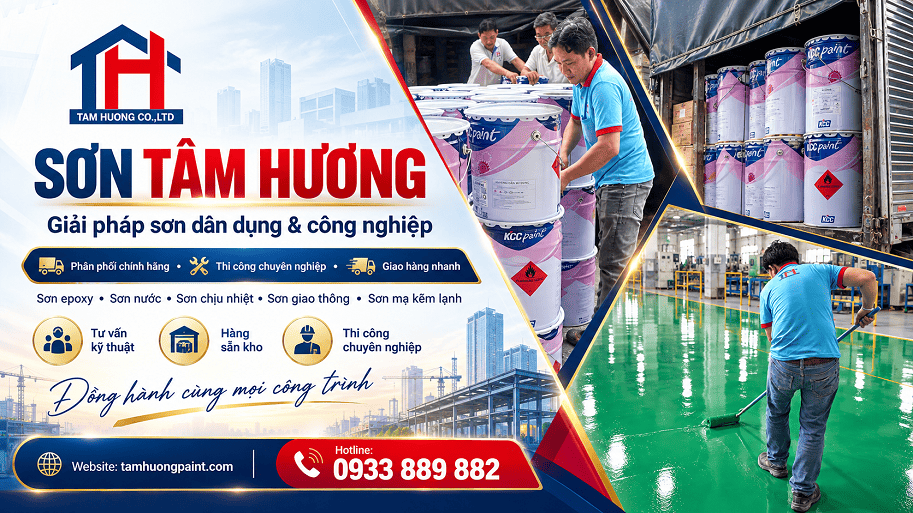 Banner trang chủ sơn Tâm Hương 2026