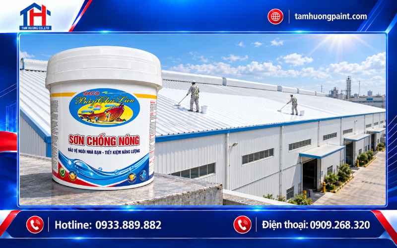 Ứng dụng sơn chống nóng NACO cho nhà xưởng